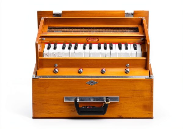 Harmonium BINA 23B Deluxe Teak Portable 2½ Octave 32-Key-0