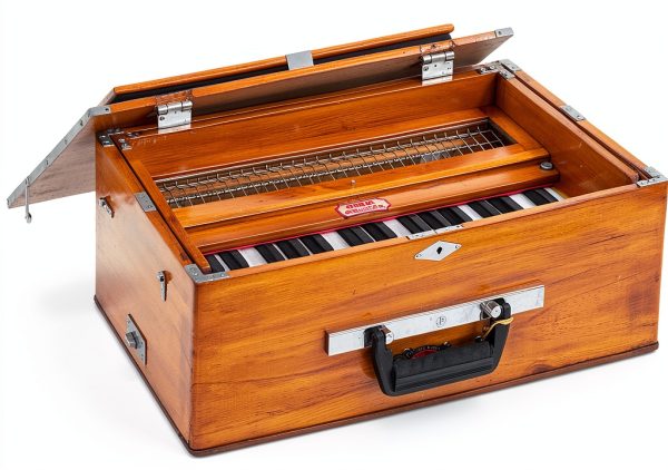 Harmonium BINA 23B Deluxe Teak Portable 2½ Octave 32-Key-4