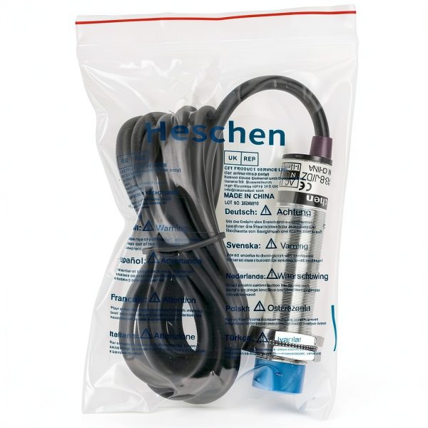 Heschen M18 Capacitive Proximity Sensor Non-Shield NC 10mm 90-250VAC-8