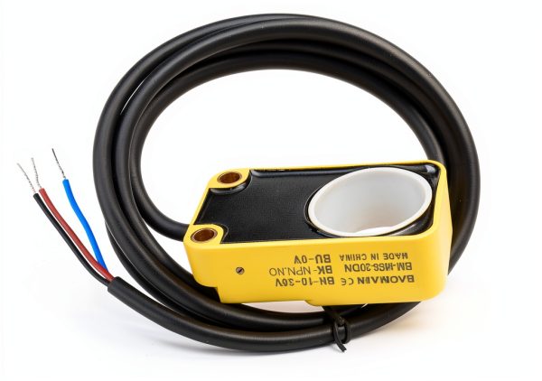Baomain Ring Proximity Switch BM-M68-30DN 30mm NPN NO Yellow Sensor-5