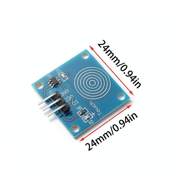 Blue TTP223B Capacitive Touch Switch by Ruiwaer Dual‑Sided M2 Mount-1