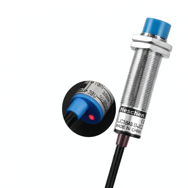 Heschen M18 Capacitive Proximity Sensor Non-Shield NC 10mm 90-250VAC-5