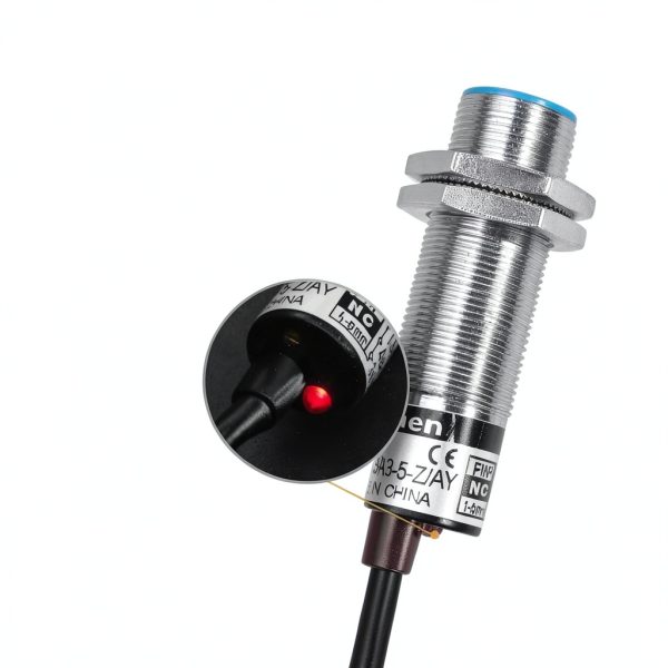 Heschen M18 Capacitive Proximity Sensor LJC18A3-5-Z/AY 5mm NC 3‑Wire-4