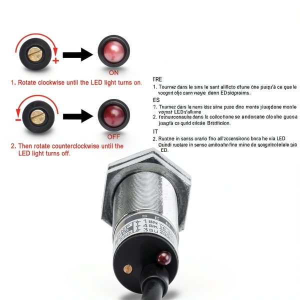 Heschen M18 Capacitive Proximity Sensor LJC18A3-5-Z/AY 5mm NC 3‑Wire-3