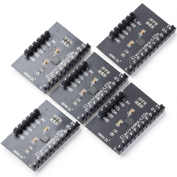 JESSINIE 5 Pack MPR121 Capacitive Touch Sensor Breakout Arduino I2C-0