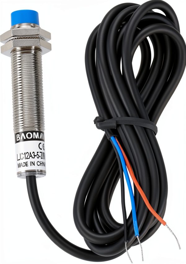 Baomain Capacitive Proximity Switch LJC12A3-5-Z BY Blue 1-5mm PNP-0